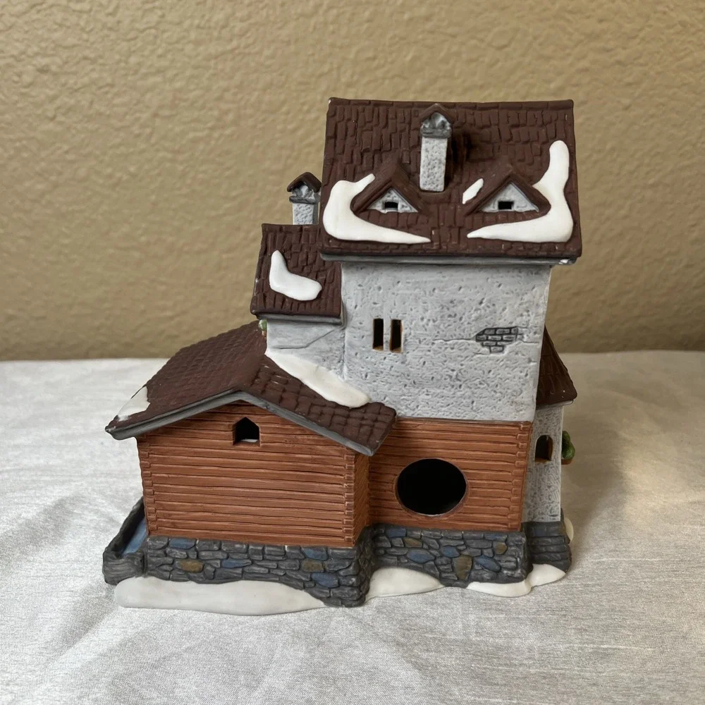 Vtg 1988 Dept 56 Alpine Village Series Stoder Grist Mill #5953 Heritage Village